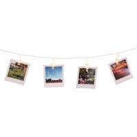 Lichtslinger - met LED knijpertjes - 150 cm - Kerstkaarten ophangen - 150 cm