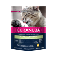 Eukanuba Hairball Control Kip Adult Kattenvoer 400gr - thumbnail