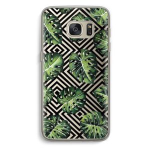 Geometrische jungle: Samsung Galaxy S7 Transparant Hoesje