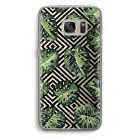 Geometrische jungle: Samsung Galaxy S7 Transparant Hoesje