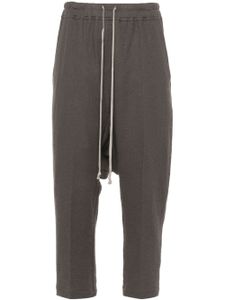 Rick Owens drop-crotch cropped trousers - Marron