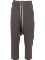 Rick Owens drop-crotch cropped trousers - Marron - thumbnail