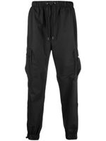 Rains drawstring-waistband tapered cargo trousers - Noir - thumbnail