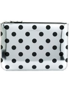 Comme Des Garçons Wallet portefeuilles à pois - Métallisé