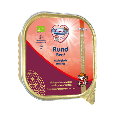 Renske biologisch vers gestoomde rund 19 x 85 gram