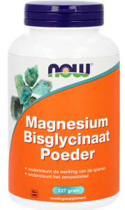 NOW Magnesium Bisglycinaat Poeder
