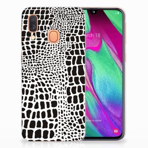 Samsung Galaxy A40 TPU Hoesje Slangenprint