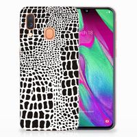 Samsung Galaxy A40 TPU Hoesje Slangenprint - thumbnail