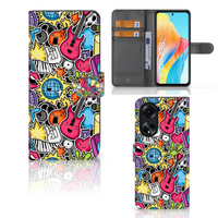 OPPO A98 5G Wallet Case met Pasjes Punk Rock