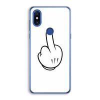Middle finger white: Xiaomi Mi Mix 3 Transparant Hoesje