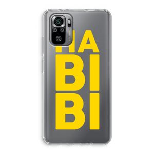 Habibi Blue: Xiaomi Redmi Note 10S Transparant Hoesje