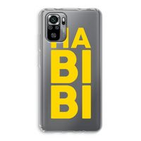 Habibi Blue: Xiaomi Redmi Note 10S Transparant Hoesje