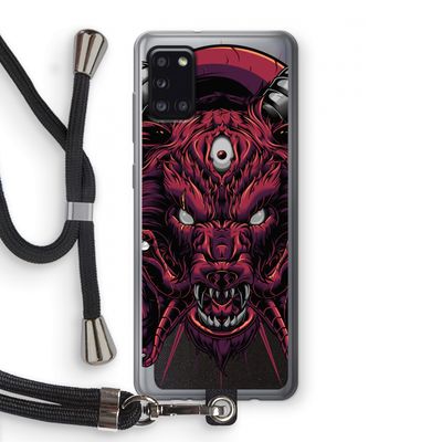 Hell Hound and Serpents: Samsung Galaxy A31 Transparant Hoesje met koord