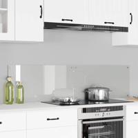 VidaXL Keuken achterwand 2 pcs doorzichtig 80 x 40 cm gehard glas