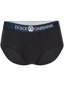 Dolce & Gabbana slip à logo - Bleu