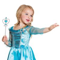 Boland Toverstaf - blauw/zilver - L32 cm - kunststof - prinsessen - carnaval