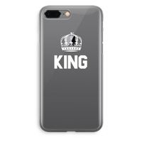 King zwart: iPhone 8 Plus Transparant Hoesje