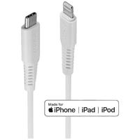 LINDY USB-kabel USB 2.0 Apple Lightning stekker, USB-C stekker 1.00 m Wit 31316