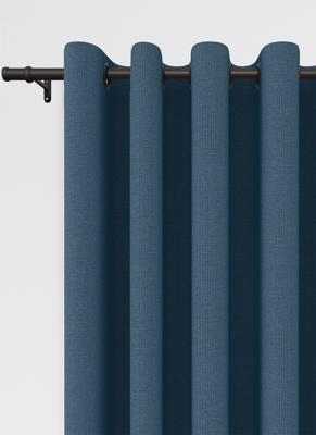 Staba ringgordijn - Dark Blue met ringen