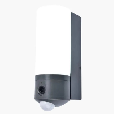 Buitenlamp Voordeur met camera Lutec &apos;Pollux&apos; beveligingslamp led 24 cm