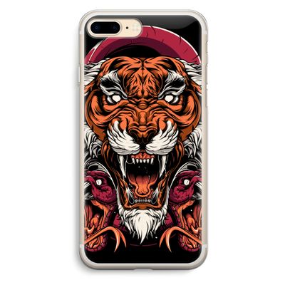 Tiger and Rattlesnakes: iPhone 7 Plus Transparant Hoesje