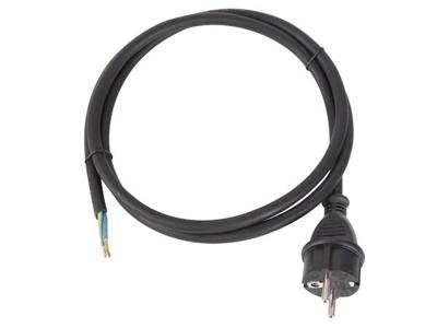 Rubber netsnoer 1.5 m 3g2.5 cee 7/7 stekker naar stekkerloos - Velleman