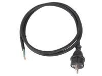 Rubber netsnoer 1.5 m 3g2.5 cee 7/7 stekker naar stekkerloos - Velleman