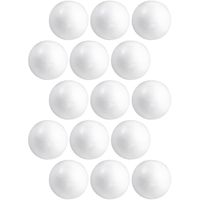15x Beschilderbare piepschuim ballen/bollen 8 cm