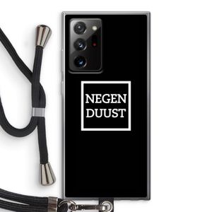 Negenduust black: Samsung Galaxy Note 20 Ultra / Note 20 Ultra 5G Transparant Hoesje met koord