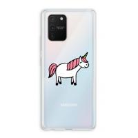 Eenhoorn: Samsung Galaxy S10 Lite Transparant Hoesje - thumbnail