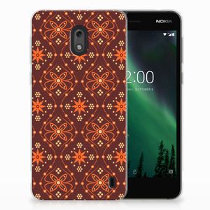 Nokia 2 TPU bumper Batik Brown