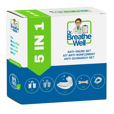 Dr. Breathe Well Anti Snurk pakket 5-in-1