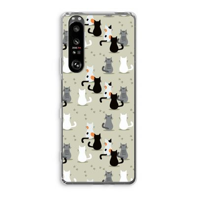 Katten: Sony Xperia 1 III Transparant Hoesje