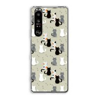 Katten: Sony Xperia 1 III Transparant Hoesje
