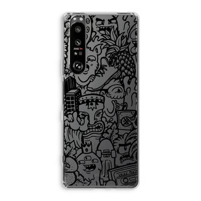 Vexx Black Mixtape: Sony Xperia 1 III Transparant Hoesje