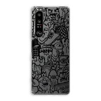 Vexx Black Mixtape: Sony Xperia 1 III Transparant Hoesje