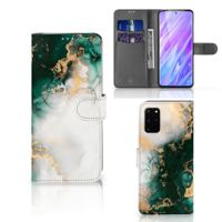 Bookcase voor Samsung Galaxy S20 Plus Marmer Groen