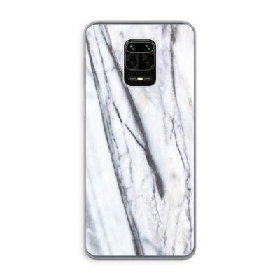 Gestreepte marmer: Xiaomi Redmi Note 9 Pro Transparant Hoesje