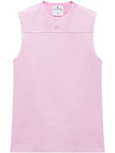 Courrèges débardeur à logo embossé - Rose