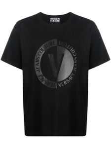 Versace Jeans Couture t-shirt à logo imprimé - Noir