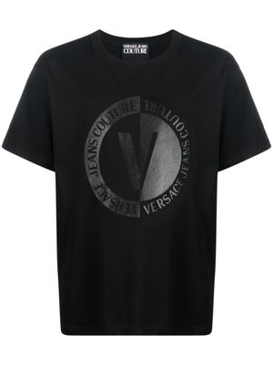 Versace Jeans Couture t-shirt à logo imprimé - Noir