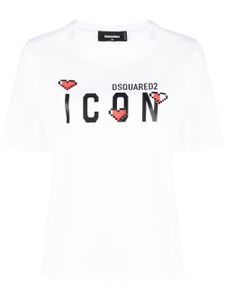 DSQUARED2 t-shirt à logo Icon imprimé - Blanc