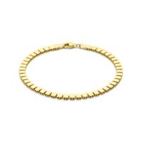 14k Geelgouden Schakelarmband 3,9 mm - 19 cm met Karabijnsluiting