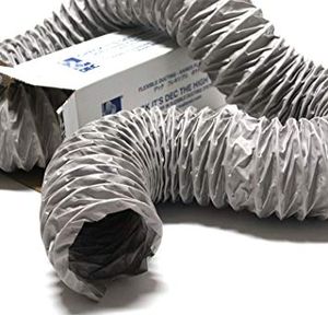Niet-geïsoleerde Pvc (grijs) Flexibele Slang Ø 160mm (binnenmaat) - Volle Doos 10 Meter
