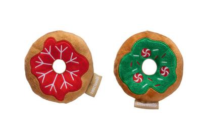 Beeztees Beeztees Kerst Donuts Pluche Assorti 12x12x3cm