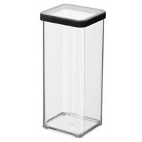 Rotho LOFT Bewaardoos 10x10x21 cm 1.5L Zwart/Transparant