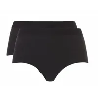Dames High Waist slip Fine 30061 2-pak - XS - Blackmellee | Dames slip - Onderbroek - Ondergoed - XS - Onderbroek - Ondergoed