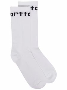 Carhartt WIP chaussettes à logo intarsia - Blanc