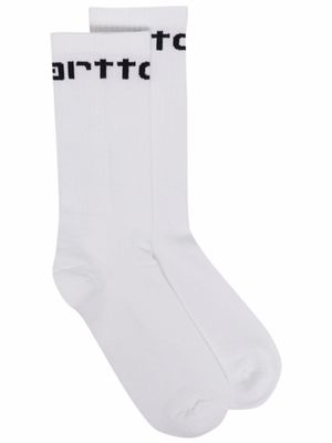 Carhartt WIP chaussettes à logo intarsia - Blanc