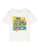 Roberto Cavalli Junior t-shirt en coton à imprimé graphique - Blanc